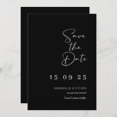 Elegante Hochzeitskarte Save the Date Einladung (Vorne/Hinten)