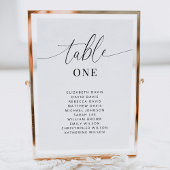 Elegante Hochzeitskarten mit Namen für die Tischnu Ankündigung