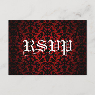 Elegante Hochzeitskarten RSVP Karte