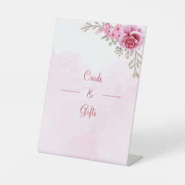 Elegante Hochzeitskarten und Geschenke für Rose Sockelschild