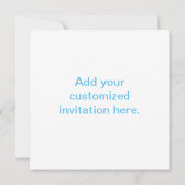 Elegante Hochzeitskleidung Einladung (Rückseite)