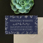 Elegante Hochzeitskollektion für Seestreitkräfte u Begleitkarte<br><div class="desc">Feiern Sie stilvoll mit diesen modernen und sehr trendigen Hochzeitswebseiten-Insert-Karten. Das Design ist leicht mit Ihrer speziellen Veranstaltungssprache zu personalisieren,  und Ihre Gäste werden begeistert sein,  wenn sie diese fantastischen Visitenkarten der Website erhalten. Matching-Elemente finden Sie in der Auflistung.</div>