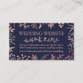 Elegante Hochzeitskollektion für Seestreitkräfte u Begleitkarte (Vorderseite)