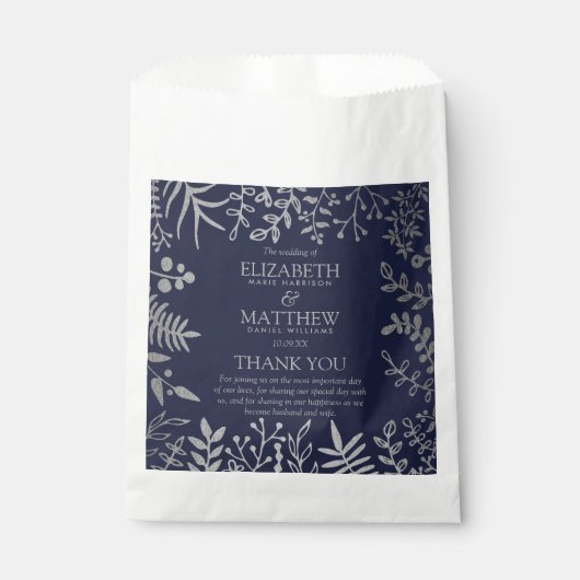 Elegante Hochzeitskollektion für Seestreitkräfte u Geschenktütchen (Vorderseite)