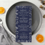 Elegante Hochzeitskollektion für Seestreitkräfte u Menükarte<br><div class="desc">Feiern Sie stilvoll mit diesen modernen und sehr trendigen Frühstücksmenüs für Hochzeiten. Das Design ist leicht mit Ihrer eigenen Formulierung zu personalisieren und Ihre Gäste werden begeistert sein,  wenn sie diese fantastischen Menüs sehen. Matching-Elemente finden Sie in der Auflistung.</div>