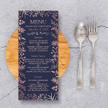 Elegante Hochzeitskollektion für Seestreitkräfte u Menükarte<br><div class="desc">Feiern Sie stilvoll mit diesen modernen und sehr trendigen Frühstücksmenüs für Hochzeiten. Das Design ist leicht mit Ihrer eigenen Formulierung zu personalisieren und Ihre Gäste werden begeistert sein,  wenn sie diese fantastischen Menüs sehen. Matching-Elemente finden Sie in der Auflistung.</div>