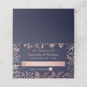 Elegante Hochzeitskollektion für Seestreitkräfte u Platzkarte (Außenseite Aufgefaltet)