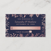 Elegante Hochzeitskollektion für Seestreitkräfte u Platzkarte (Vorderseite)