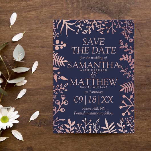 Elegante Hochzeitskollektion für Seestreitkräfte u Save The Date
