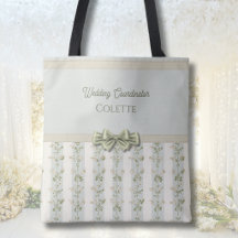 Elegante Hochzeitskoordinatorin Florale Streifen-T