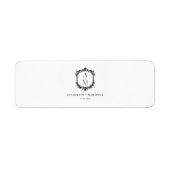 Elegante Hochzeitsmonogramm-Zigarrenband-Etikett (Vorne)
