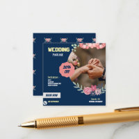Elegante Hochzeitspaketskarte