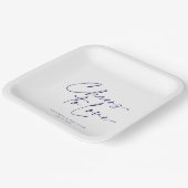 Elegante Hochzeitspapierplatte - Beifall für die L Pappteller (Gewinkelt)