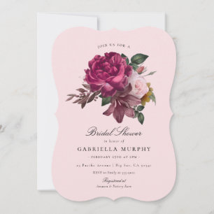 Elegante Hochzeitsparty im Rosengarten Einladung