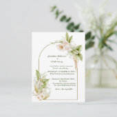 Elegante Hochzeitsplanung Postkarte (Stehend Vorderseite)