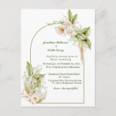 Elegante Hochzeitsplanung Postkarte (Vorderseite)