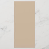 Elegante Hochzeitsplatz-Dankeskarten-Einstellung Programm (Rückseite)