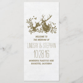 Elegante Hochzeitsprogramme für Hirsche Programm