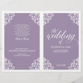 Elegante Hochzeitsprogramme - Nadine (Lavender)