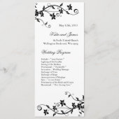 Elegante Hochzeitsprogramme Programm (Vorderseite)