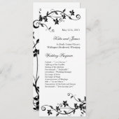 Elegante Hochzeitsprogramme Programm (Vorne/Hinten)