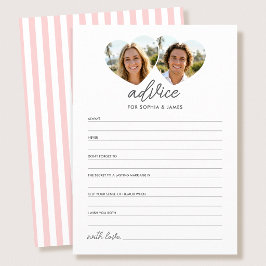 Elegante Hochzeitsratgeber & Wunschkarten Foto Pin Hinweiskarte