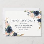 Elegante Hochzeitsreise mit dem Schiff Save The Date (Vorderseite)