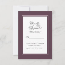 Elegante Hochzeitssaison Cassis Lila und weiß