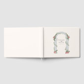 Elegante Hochzeitssäule im Garten Gästebuch (Voll)