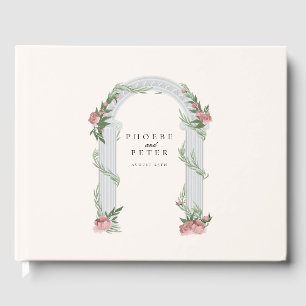Elegante Hochzeitssäule im Garten Gästebuch