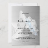 Elegante Hochzeitsschuhe Fotografie Bachelorette Einladung (Rückseite)