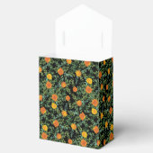 Elegante Hochzeitsschwarz und orange Rose Geschenkschachtel (Geöffnet)