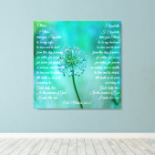 Elegante Hochzeitsschwöre anpassbare Canvas Print Leinwanddruck (Insitu (Holzboden))