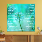 Elegante Hochzeitsschwöre anpassbare Canvas Print Leinwanddruck (Insitu (Wohnzimmer))
