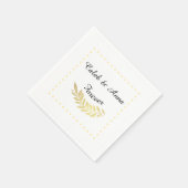Elegante Hochzeitsserviette Serviette (Ecke)