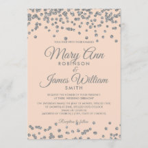 Elegante Hochzeitssilber Imitat Glitzer Confetti B