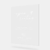 Elegante Hochzeitssitze sind nicht unser Stil Acrylschild (Winkel)