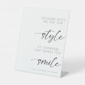 Elegante Hochzeitssitze sind nicht unser Stil Sockelschild (Vorderseite)