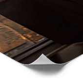 Elegante Hochzeitssitzkarte mit 15 Tischen im Foto Poster (Ecke)