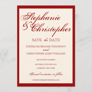 Elegante Hochzeitsskript Ankündigung zum Speichern