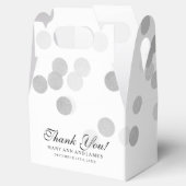 Elegante Hochzeitsslifte Imitate Silberstreifen Gl Geschenkschachtel (Geöffnet)