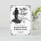 Elegante Hochzeitsstiftung Save the Date (Stehend Vorderseite)