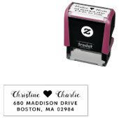 Elegante Hochzeitsstil-Rücksendeadresse Permastempel (Beispiel)