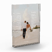 Elegante Hochzeitsstimmung Fotoblock (Links)