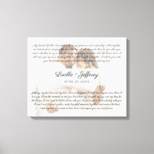 Elegante Hochzeitsstimmung Kunstgeschichte Leinwanddruck (Vorderseite)