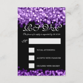 Elegante Hochzeitsstimmung - Lila UAWG RSVP Karte