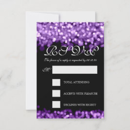 Elegante Hochzeitsstimmung - Lila UAWG RSVP Karte