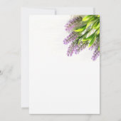 Elegante Hochzeitsstimmung Party Einladung (Rückseite)