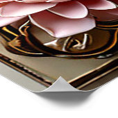 Elegante Hochzeitsstimmung Silhouette Poster (Ecke)