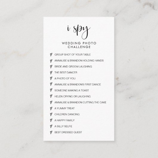 Elegante Hochzeitsstipps erfassen den QR-Code der Begleitkarte (Rückseite)